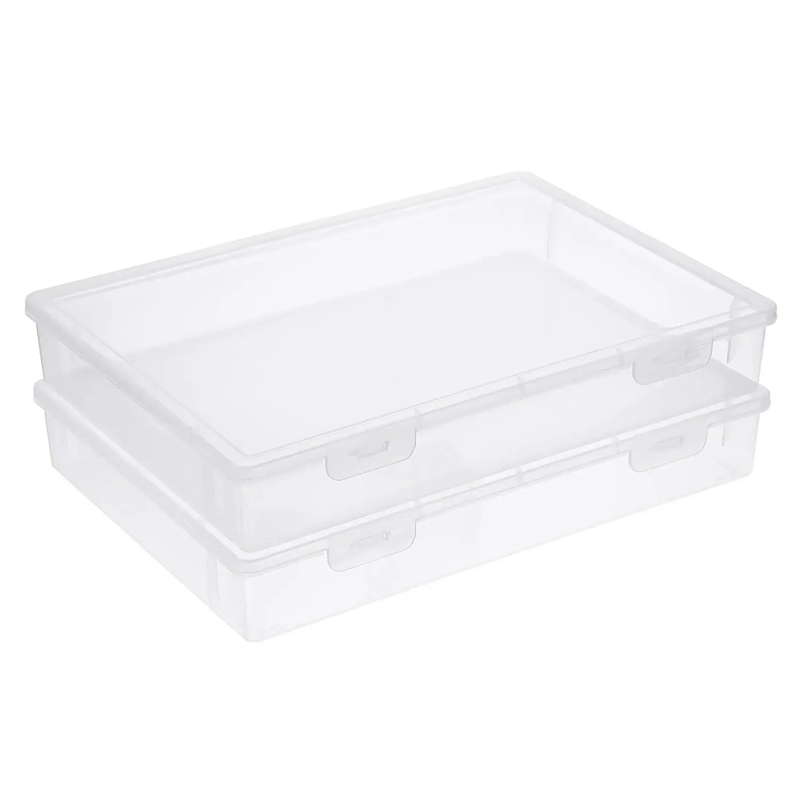 Buy The Best By Artsulli - Art is Long Life Short - Clear Plastic Storage Box with Flap Lid Multipurpose Craft Organizers Supply Sewing