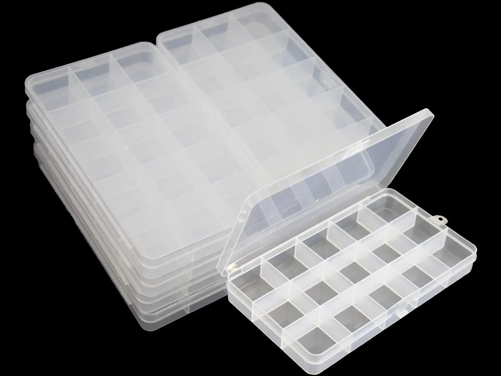 Buy The Best By Artsulli - Art is Long Life Short - Clear Plastic Storage Box with Flap Lid Multipurpose Craft Organizers Supply Sewing