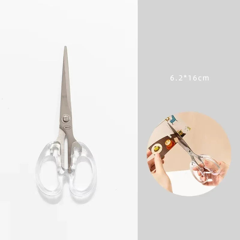 Buy The Best By Artsulli - Art is Long Life Short - Color Scissor Stainless Steel Blade Safe Design Paper Cutting Scissors for Fine Diary