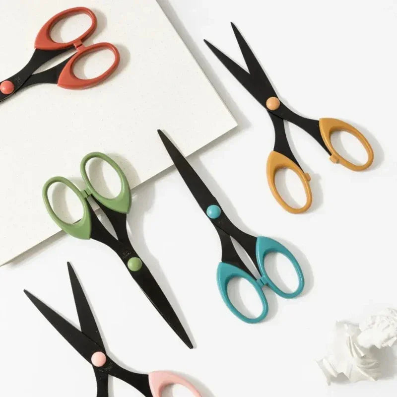 Buy The Best By Artsulli - Art is Long Life Short - Color Scissor Stainless Steel Blade Safe Design Paper Cutting Scissors for Fine Diary
