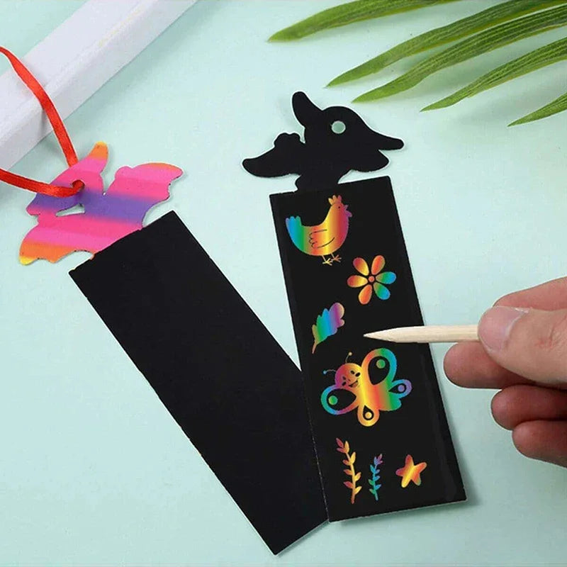 Buy The Best By Artsulli - Art is Long Life Short - Colorful Scratch Paper Drawing Template Office Educational Supplies Teaching Aids