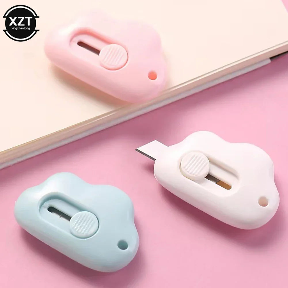 Buy The Best By Artsulli - Art is Long Life Short - Creative Cute Cloud Knife Color Mini Portable Multi-purpose Paper Blade Office