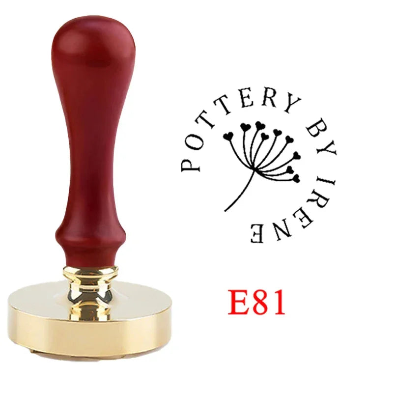 Buy The Best By Artsulli - Art is Long Life Short - Custom Copper Ceramic Stamp Personalized Signature for 25 cm Pottery & Polymer Clay