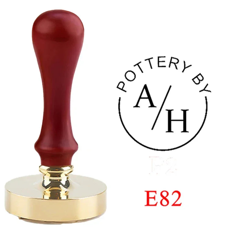 Buy The Best By Artsulli - Art is Long Life Short - Custom Copper Ceramic Stamp Personalized Signature for 25 cm Pottery & Polymer Clay