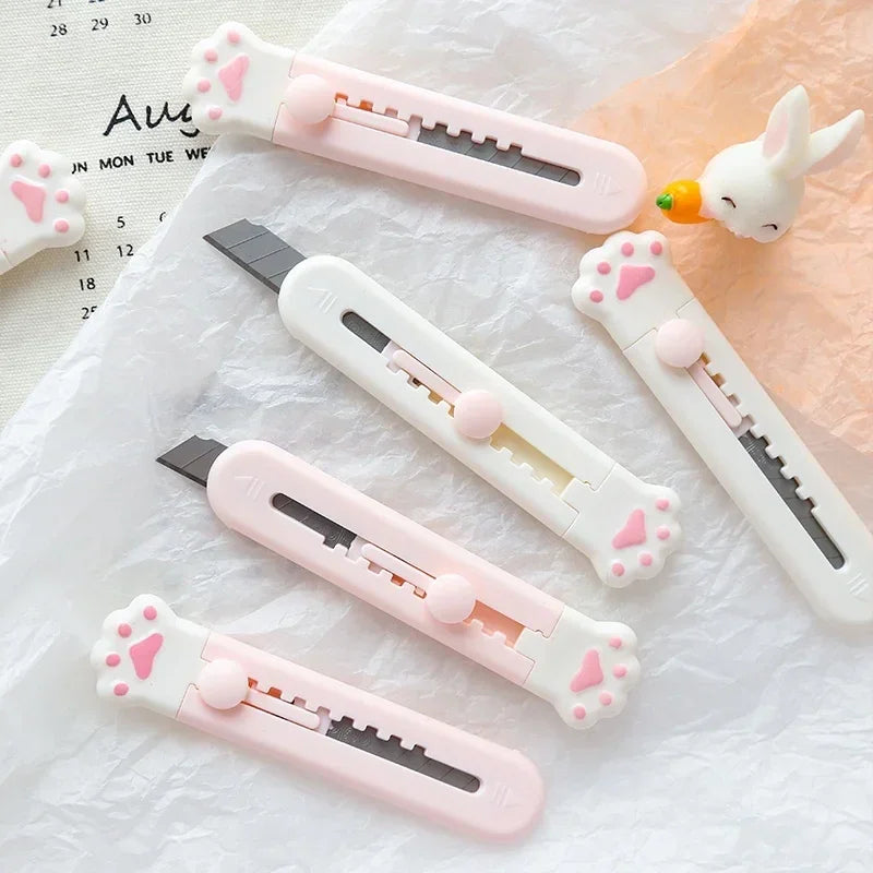 Buy The Best By Artsulli - Art is Long Life Short - Cute Cat Paw Cutter Cartoon Utility Knife Student DIY Hand Tools Creative Stationery