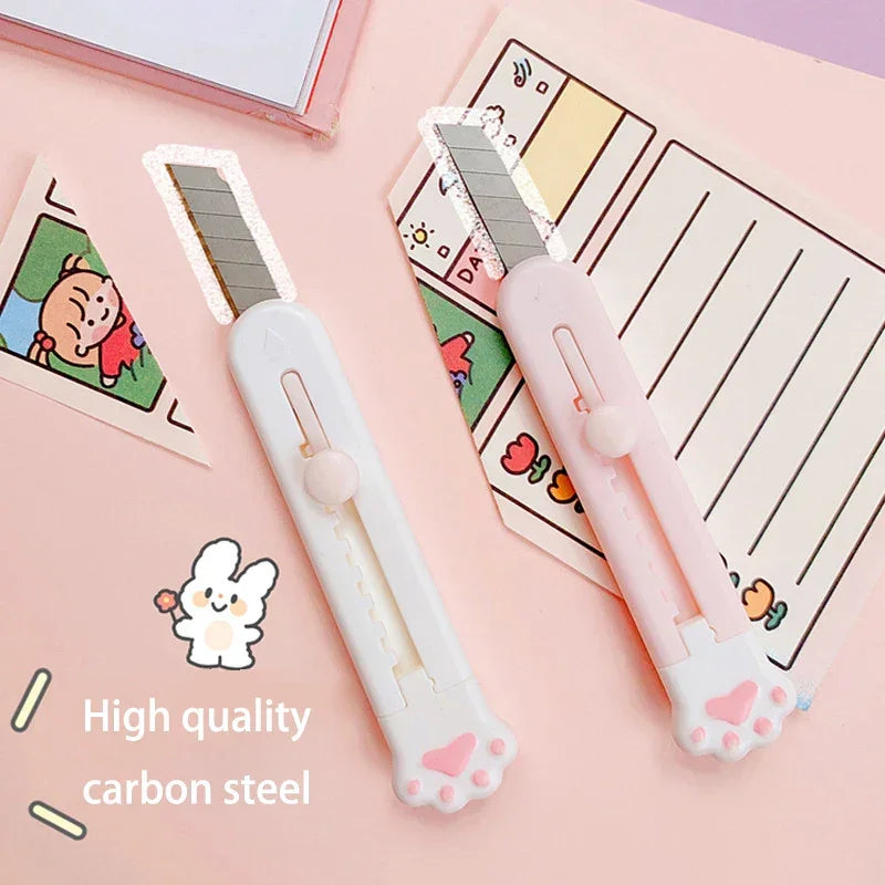 Buy The Best By Artsulli - Art is Long Life Short - Cute Cat Paw Cutter Cartoon Utility Knife Student DIY Hand Tools Creative Stationery