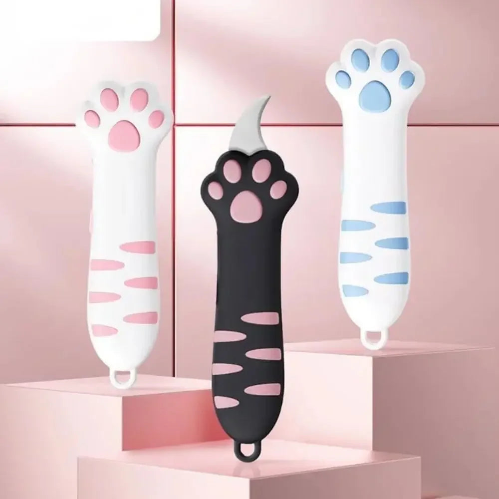 Buy The Best By Artsulli - Art is Long Life Short - Cute Cat Paw Sharp Box Cutters Mini Portable Claw Utility Knife Creative Hand Account