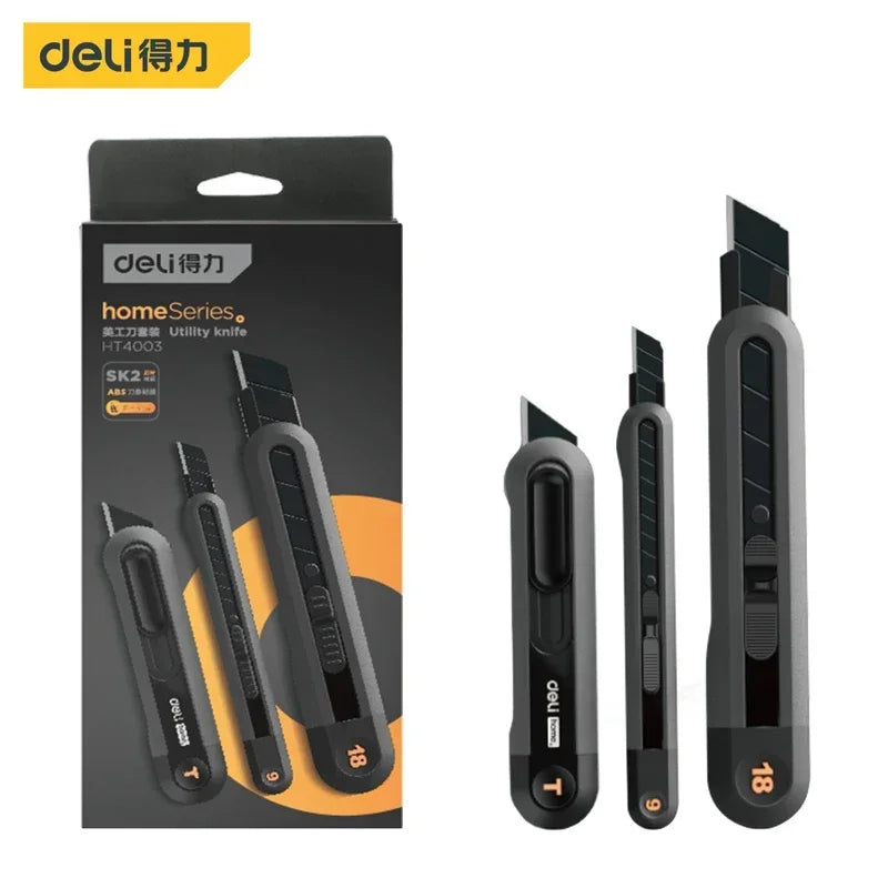 Buy The Best By Artsulli - Art is Long Life Short - Deli 1/3 Pcs Utility Knife Set Sets electrician Portable Tool Multifunction Unboxing