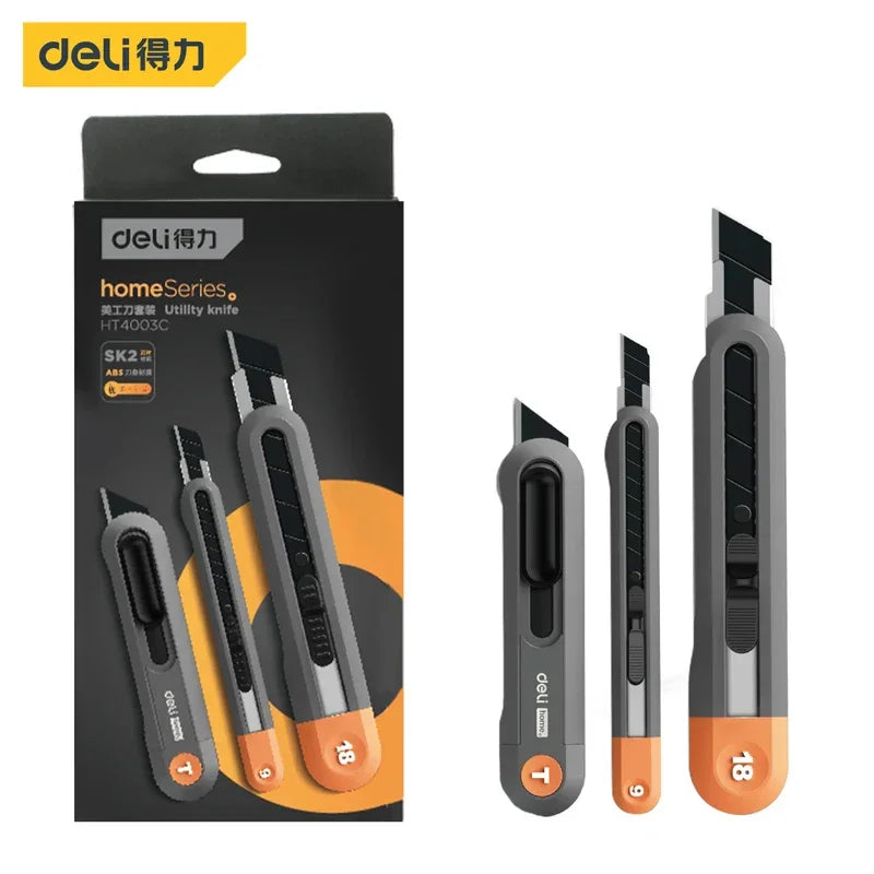 Buy The Best By Artsulli - Art is Long Life Short - Deli 1/3 Pcs Utility Knife Set Sets electrician Portable Tool Multifunction Unboxing