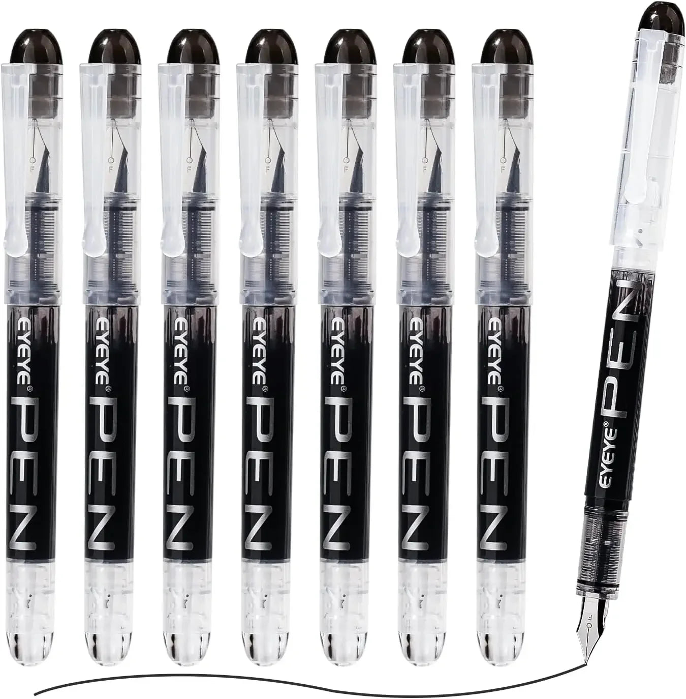 Buy The Best By Artsulli - Art is Long Life Short - Disposable Fountain Pens Straight Liquid Pens，for WritingQuick-Drying Ink Pen