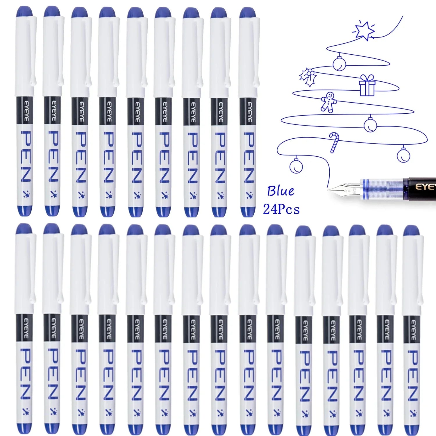 Buy The Best By Artsulli - Art is Long Life Short - Disposable Fountain Pens Straight Liquid Pens，for WritingQuick-Drying Ink Pen