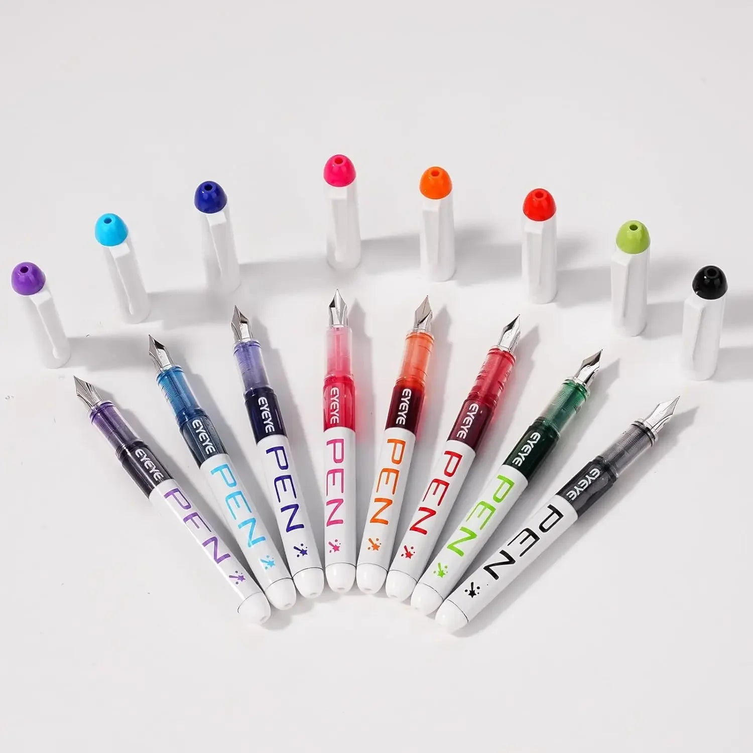 Buy The Best By Artsulli - Art is Long Life Short - Disposable Fountain Pens Straight Liquid Pens，for WritingQuick-Drying Ink Pen