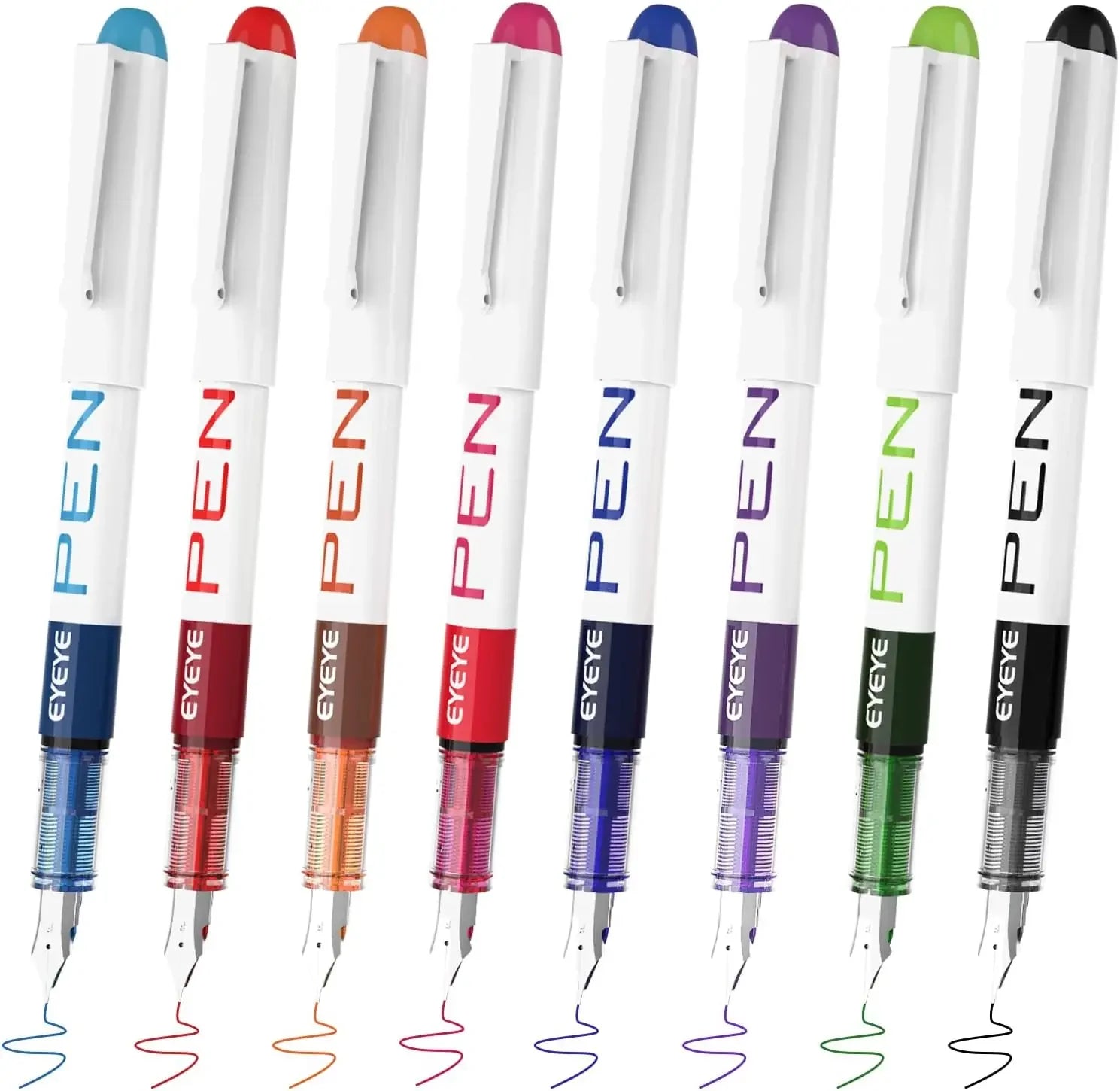 Buy The Best By Artsulli - Art is Long Life Short - Disposable Fountain Pens Straight Liquid Pens，for WritingQuick-Drying Ink Pen