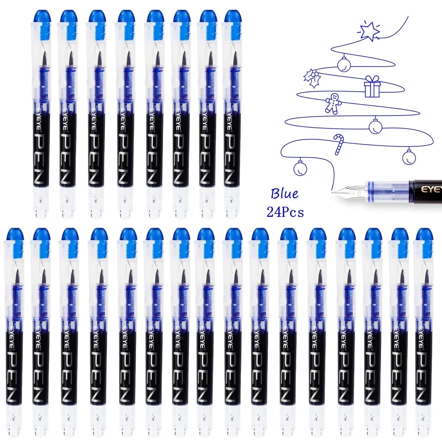 Buy The Best By Artsulli - Art is Long Life Short - Disposable Fountain Pens Straight Liquid Pens，for WritingQuick-Drying Ink Pen