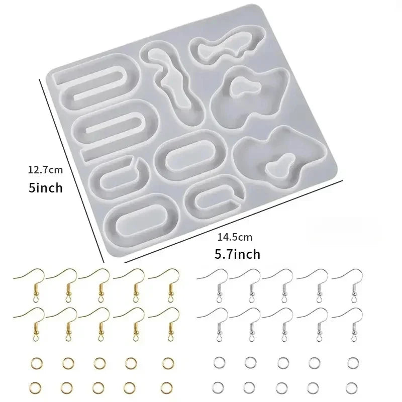 Buy The Best By Artsulli - Art is Long Life Short - DIY Earrings Epoxy Resin Mold Set Geometric Pendants Necklaces Jewelry Making Silicone