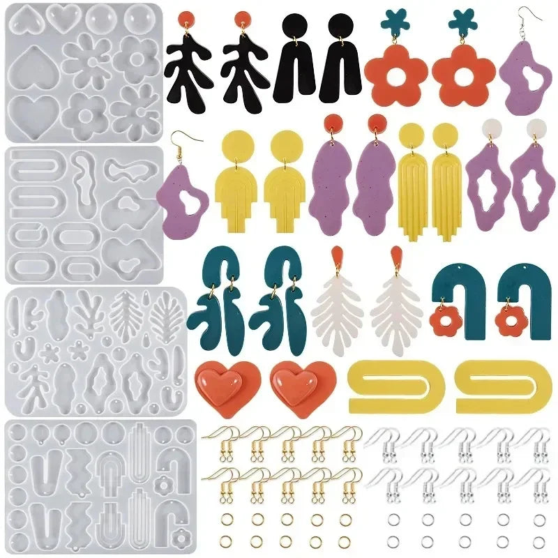 Buy The Best By Artsulli - Art is Long Life Short - DIY Earrings Epoxy Resin Mold Set Geometric Pendants Necklaces Jewelry Making Silicone