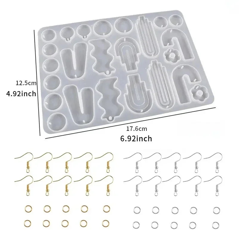 Buy The Best By Artsulli - Art is Long Life Short - DIY Earrings Epoxy Resin Mold Set Geometric Pendants Necklaces Jewelry Making Silicone