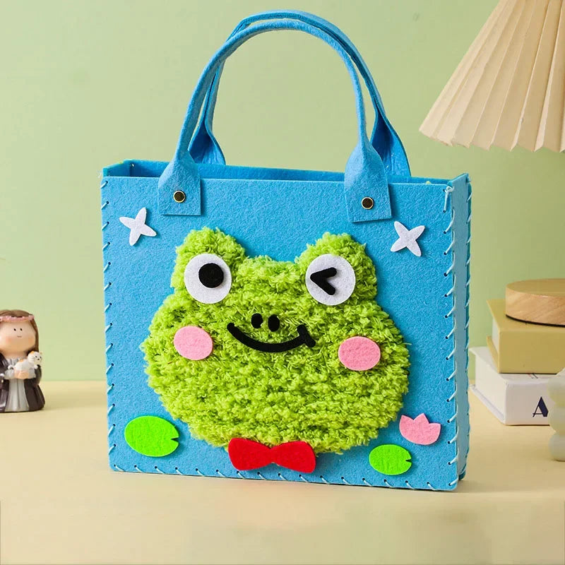 Buy The Best By Artsulli - Art is Long Life Short - DIY Felt Animal Bag Craft Set Beginners Handmade Toys for Kids Girl Sewing Kit Making