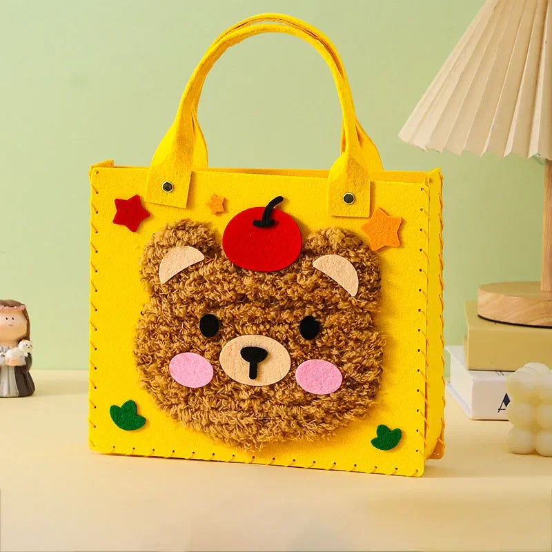 Buy The Best By Artsulli - Art is Long Life Short - DIY Felt Animal Bag Craft Set Beginners Handmade Toys for Kids Girl Sewing Kit Making