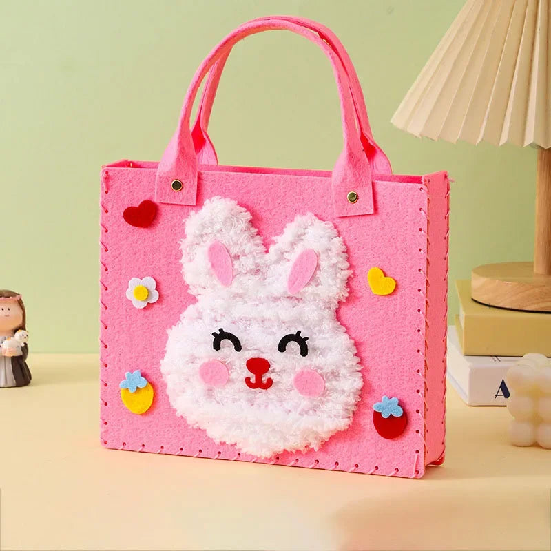 Buy The Best By Artsulli - Art is Long Life Short - DIY Felt Animal Bag Craft Set Beginners Handmade Toys for Kids Girl Sewing Kit Making