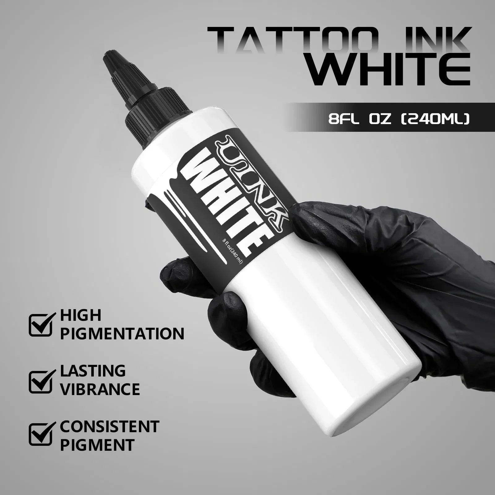 Buy The Best By Artsulli - Art is Long Life Short - DQFART 240ml Triple Black/Withe Professional Tattoo Ink For Permanent Semi-permanent