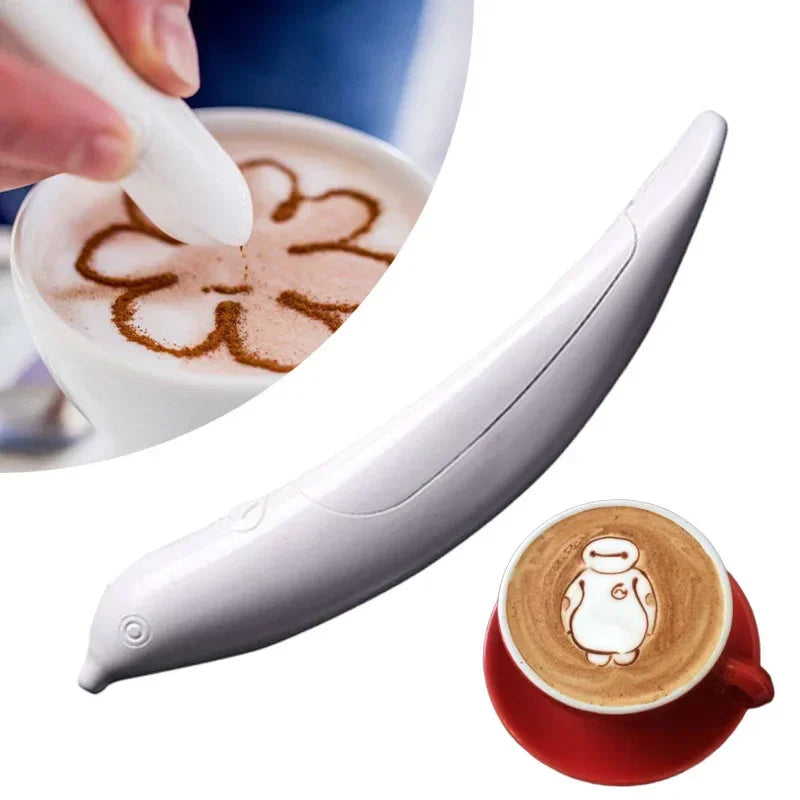 Buy The Best By Artsulli - Art is Long Life Short - Electrical Coffee Pen Spice Latte Milk for Cake Decoration To Draw in Barista Tools Bar