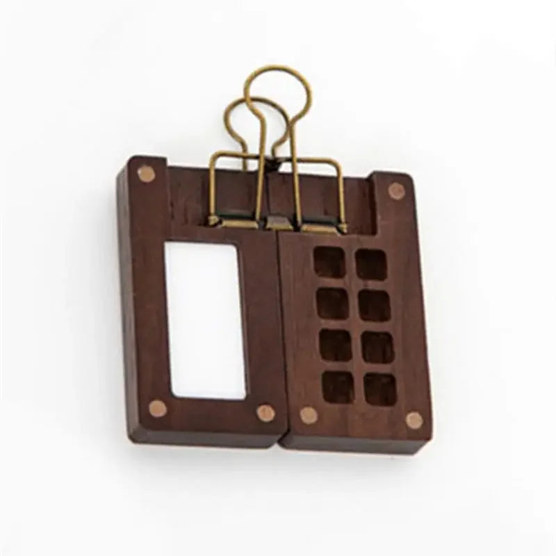 Buy The Best By Artsulli - Art is Long Life Short - Empty Wooden Watercolor Palette Portable Mini Travel Acrylic Paint Box Square Tray