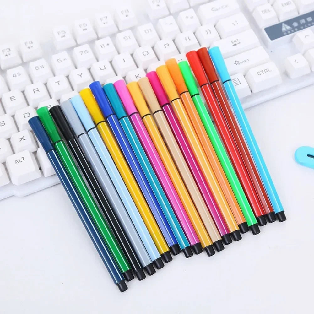 Buy The Best By Artsulli - Art is Long Life Short - Fancy 12/18/24/36 Colors Washable Colored Pen Painting Marker Artist Drawing Set