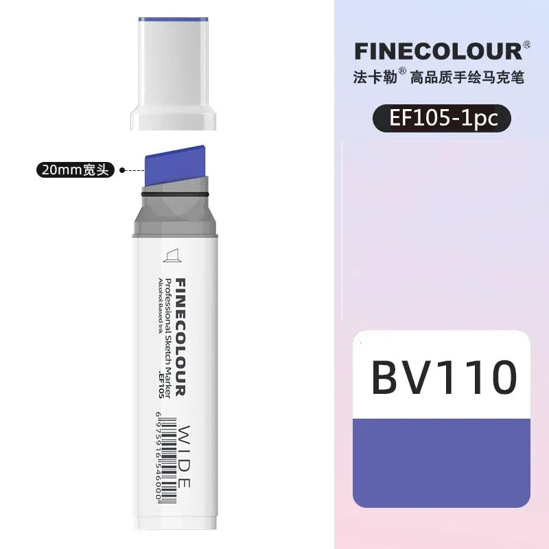 Buy The Best By Artsulli - Art is Long Life Short - Finecolour 20mm Wide Markers Alcohol Line Sketching Pen Drawing School Supplies EF105
