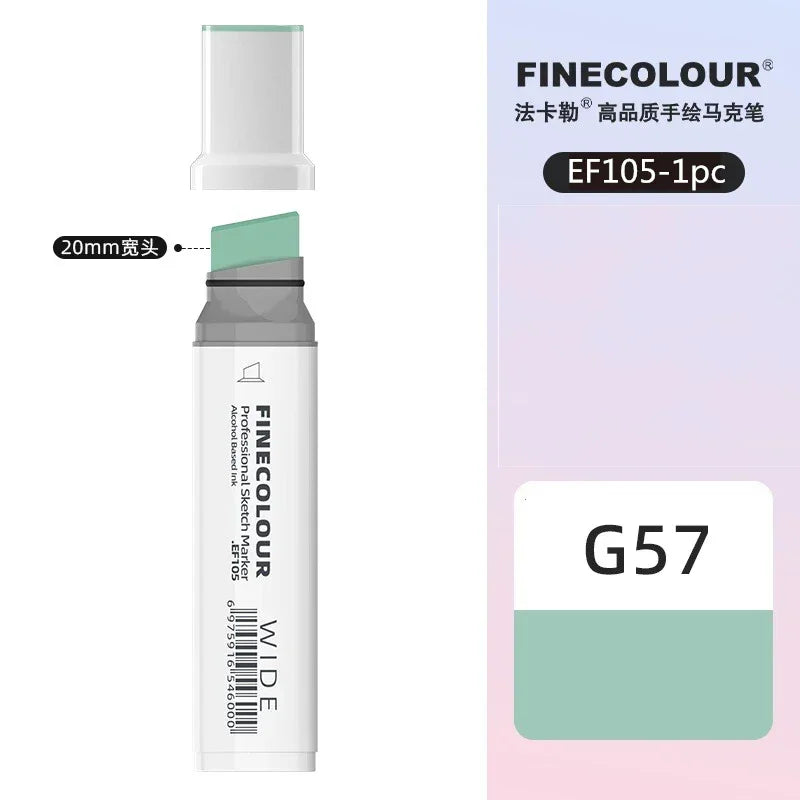 Buy The Best By Artsulli - Art is Long Life Short - Finecolour 20mm Wide Markers Alcohol Line Sketching Pen Drawing School Supplies EF105