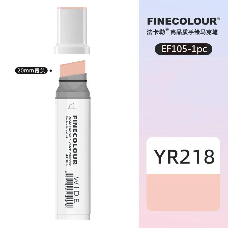 Buy The Best By Artsulli - Art is Long Life Short - Finecolour 20mm Wide Markers Alcohol Line Sketching Pen Drawing School Supplies EF105