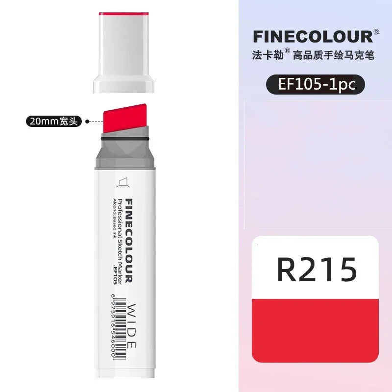 Buy The Best By Artsulli - Art is Long Life Short - Finecolour 20mm Wide Markers Alcohol Line Sketching Pen Drawing School Supplies EF105