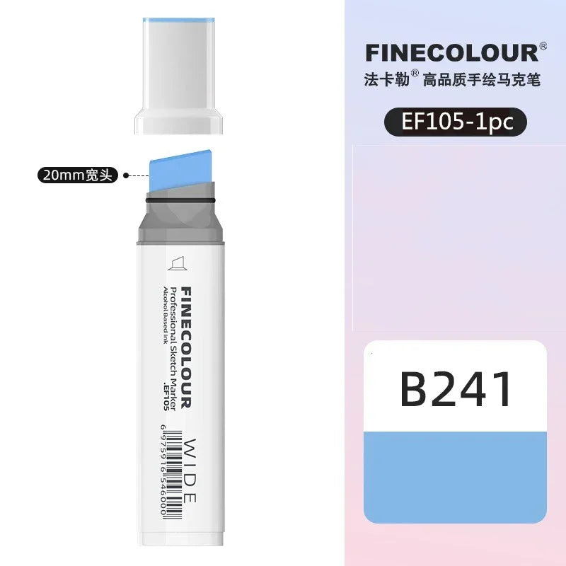 Buy The Best By Artsulli - Art is Long Life Short - Finecolour 20mm Wide Markers Alcohol Line Sketching Pen Drawing School Supplies EF105
