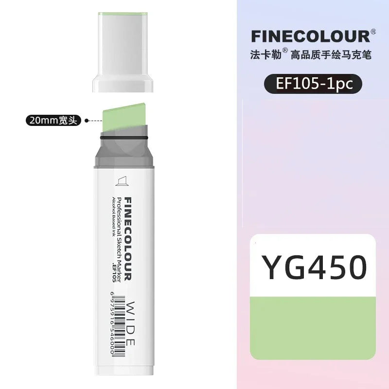 Buy The Best By Artsulli - Art is Long Life Short - Finecolour 20mm Wide Markers Alcohol Line Sketching Pen Drawing School Supplies EF105