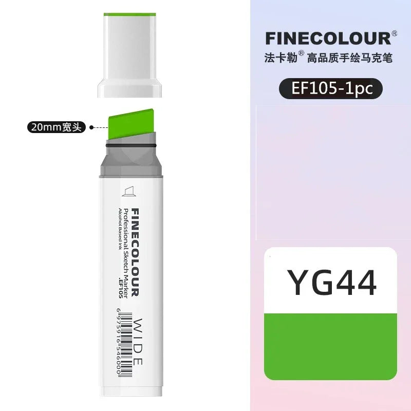 Buy The Best By Artsulli - Art is Long Life Short - Finecolour 20mm Wide Markers Alcohol Line Sketching Pen Drawing School Supplies EF105