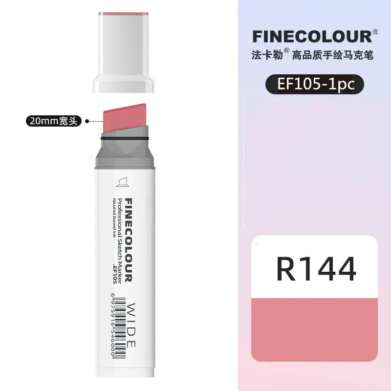 Buy The Best By Artsulli - Art is Long Life Short - Finecolour 20mm Wide Markers Alcohol Line Sketching Pen Drawing School Supplies EF105