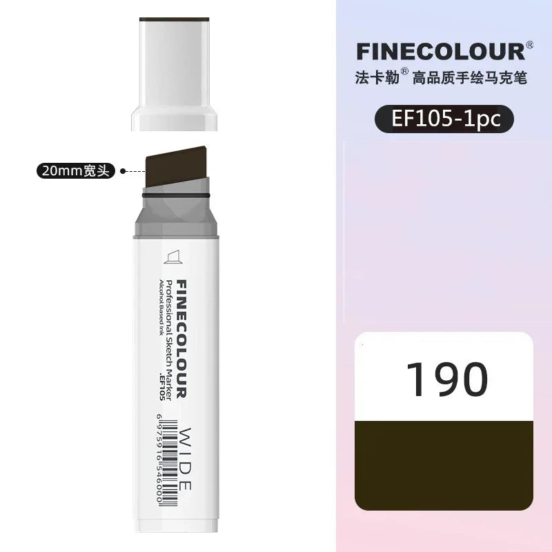 Buy The Best By Artsulli - Art is Long Life Short - Finecolour 20mm Wide Markers Alcohol Line Sketching Pen Drawing School Supplies EF105