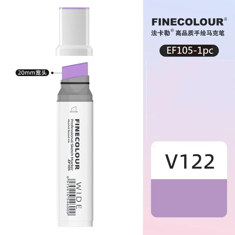Buy The Best By Artsulli - Art is Long Life Short - Finecolour 20mm Wide Markers Alcohol Line Sketching Pen Drawing School Supplies EF105