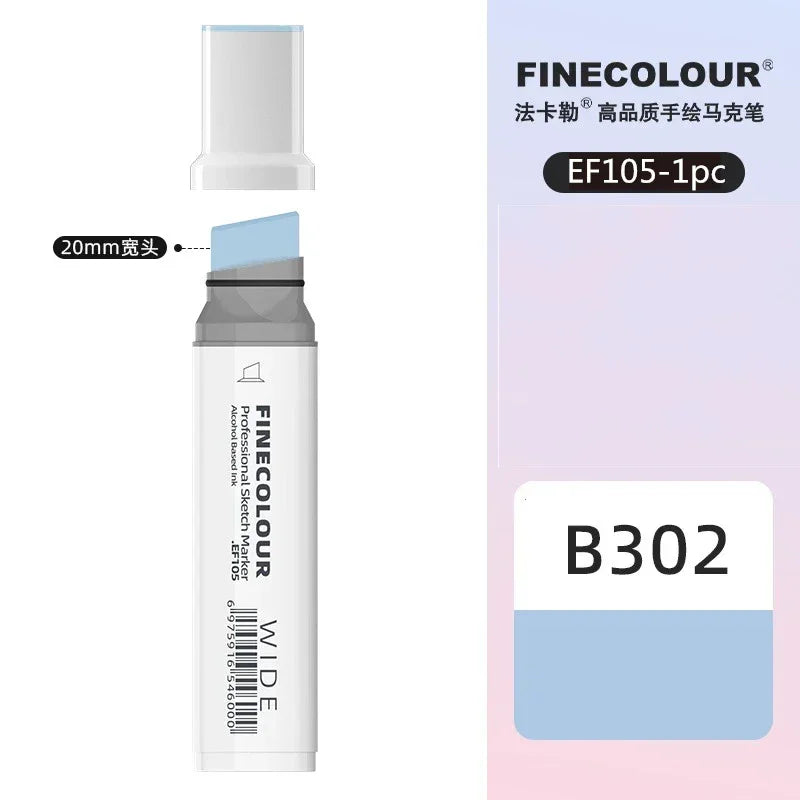 Buy The Best By Artsulli - Art is Long Life Short - Finecolour 20mm Wide Markers Alcohol Line Sketching Pen Drawing School Supplies EF105
