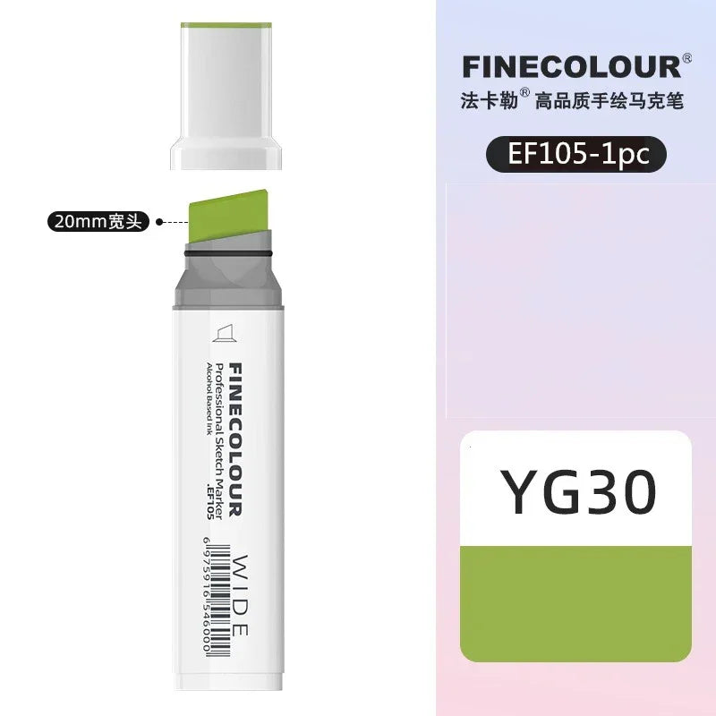 Buy The Best By Artsulli - Art is Long Life Short - Finecolour 20mm Wide Markers Alcohol Line Sketching Pen Drawing School Supplies EF105