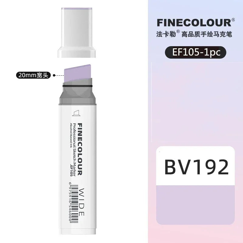 Buy The Best By Artsulli - Art is Long Life Short - Finecolour 20mm Wide Markers Alcohol Line Sketching Pen Drawing School Supplies EF105