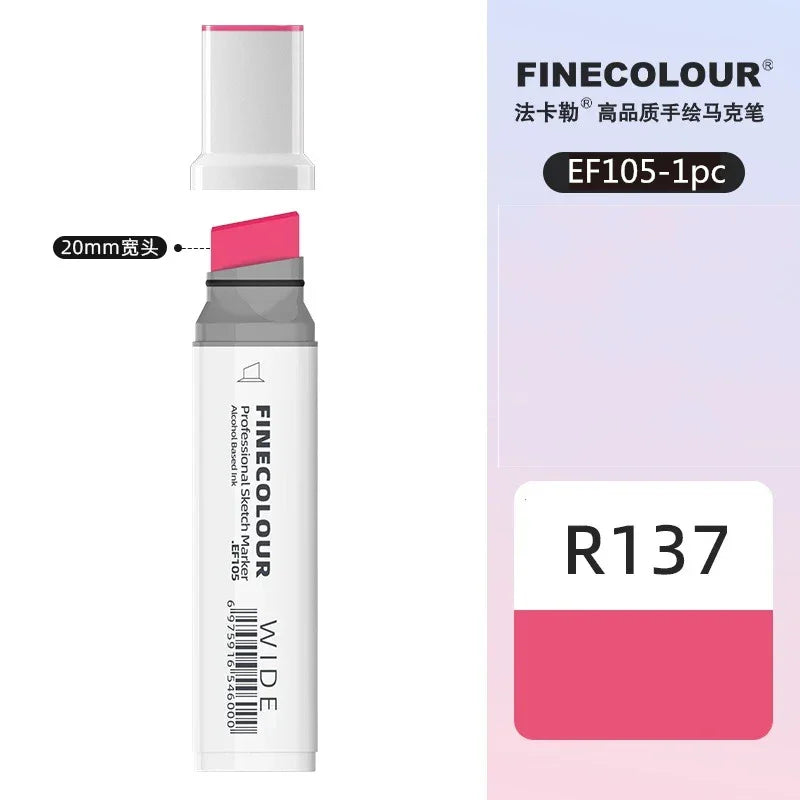 Buy The Best By Artsulli - Art is Long Life Short - Finecolour 20mm Wide Markers Alcohol Line Sketching Pen Drawing School Supplies EF105