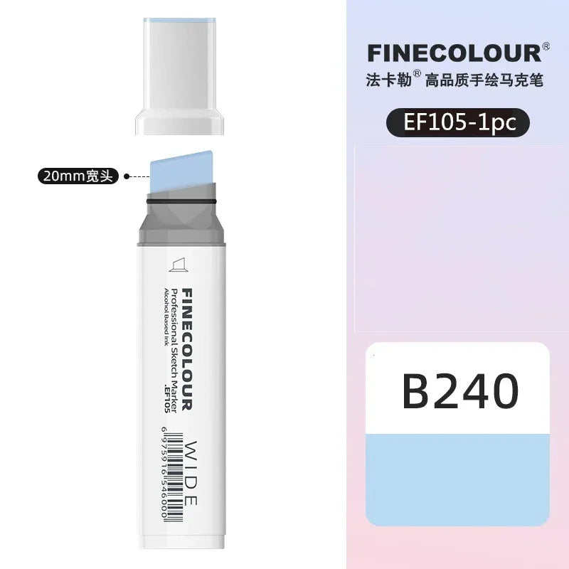 Buy The Best By Artsulli - Art is Long Life Short - Finecolour 20mm Wide Markers Alcohol Line Sketching Pen Drawing School Supplies EF105