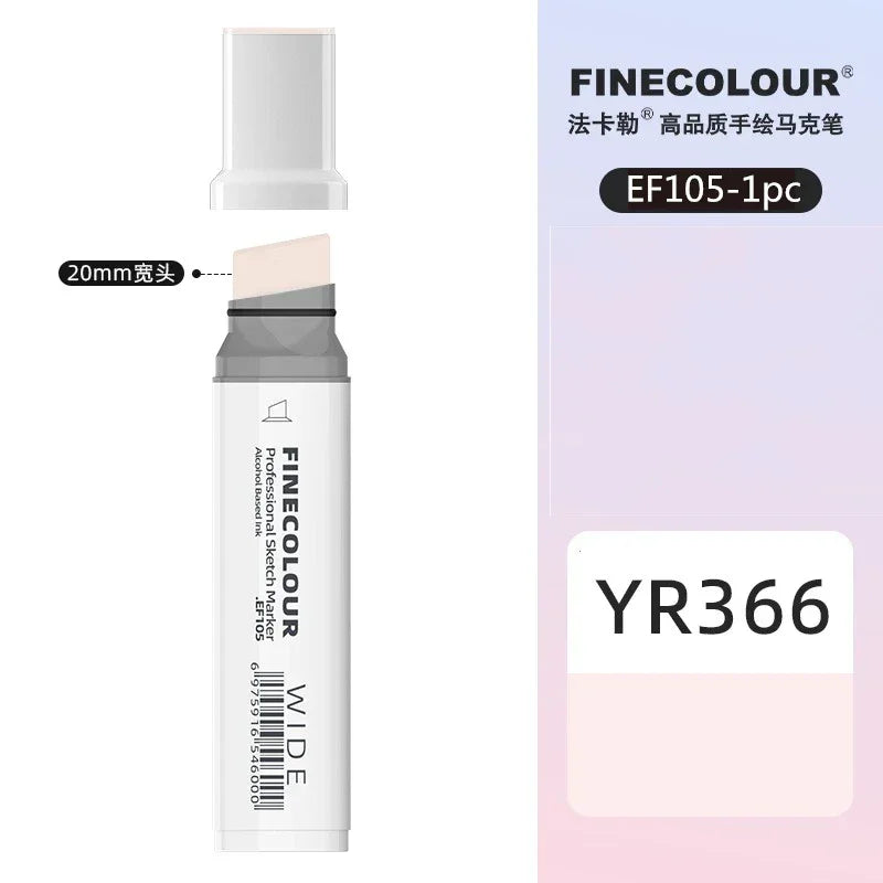 Buy The Best By Artsulli - Art is Long Life Short - Finecolour 20mm Wide Markers Alcohol Line Sketching Pen Drawing School Supplies EF105