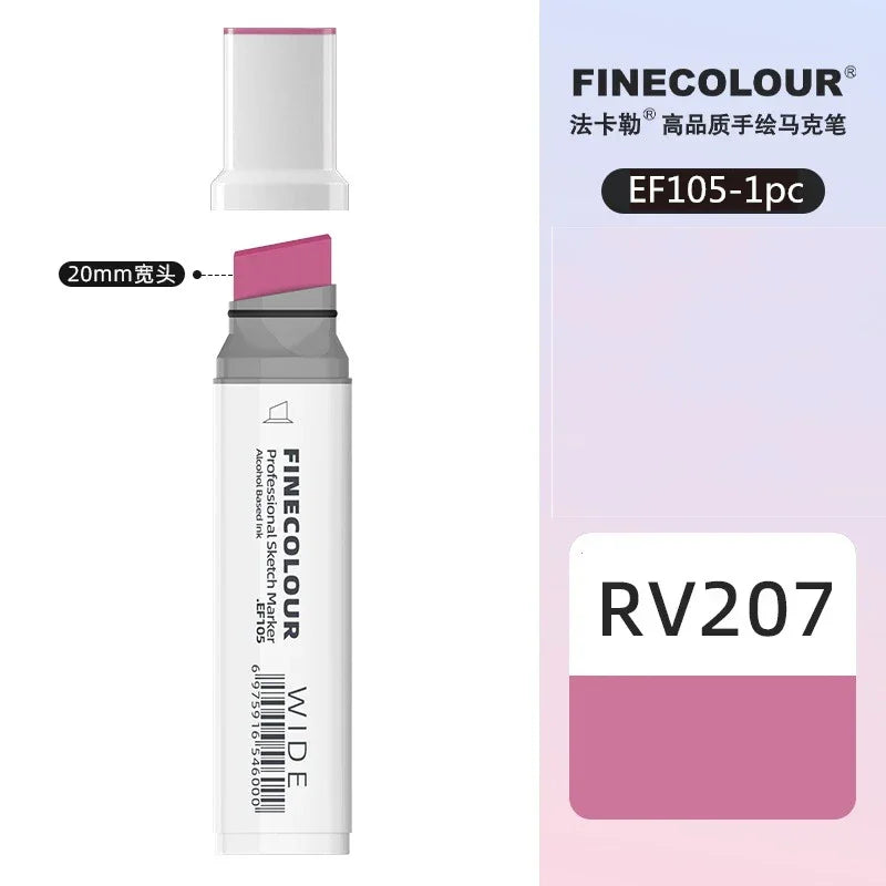 Buy The Best By Artsulli - Art is Long Life Short - Finecolour 20mm Wide Markers Alcohol Line Sketching Pen Drawing School Supplies EF105