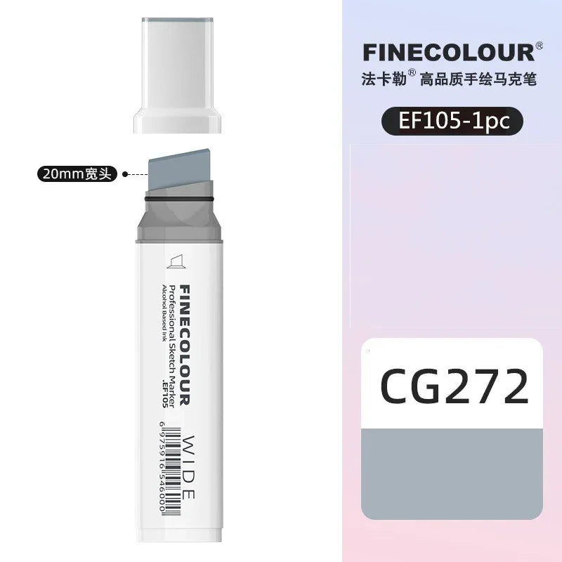 Buy The Best By Artsulli - Art is Long Life Short - Finecolour 20mm Wide Markers Alcohol Line Sketching Pen Drawing School Supplies EF105