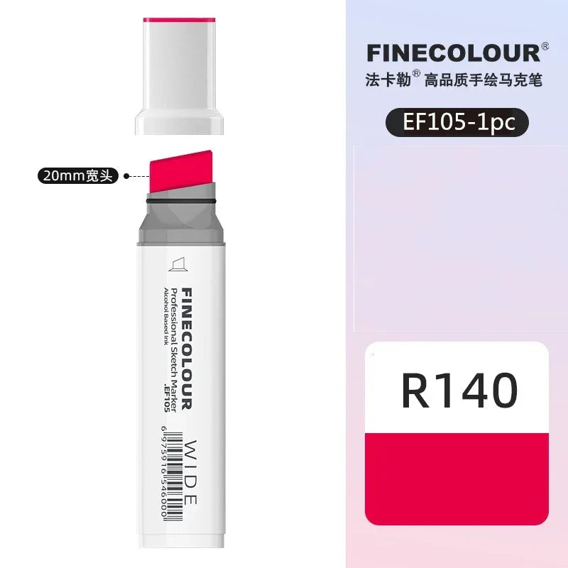 Buy The Best By Artsulli - Art is Long Life Short - Finecolour 20mm Wide Markers Alcohol Line Sketching Pen Drawing School Supplies EF105