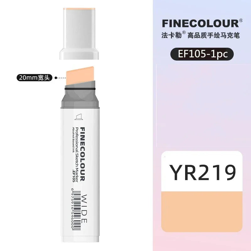 Buy The Best By Artsulli - Art is Long Life Short - Finecolour 20mm Wide Markers Alcohol Line Sketching Pen Drawing School Supplies EF105