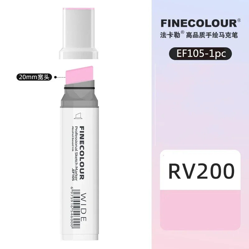 Buy The Best By Artsulli - Art is Long Life Short - Finecolour 20mm Wide Markers Alcohol Line Sketching Pen Drawing School Supplies EF105