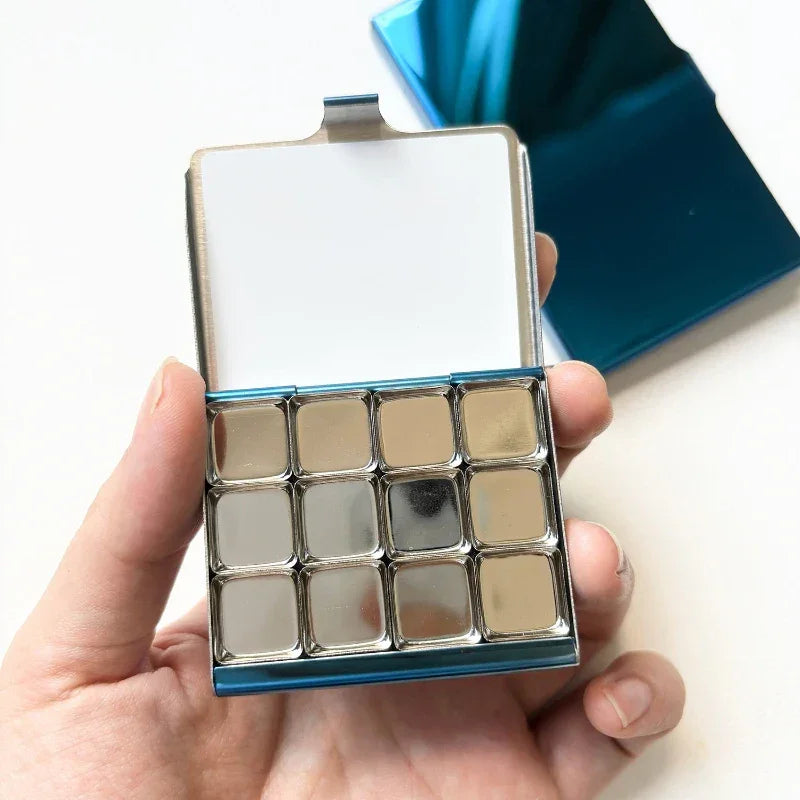 Buy The Best By Artsulli - Art is Long Life Short - Gem Blue Ultra-thin TN Watercolor Box Travel Portable Palette Pigment Pack Magnetic